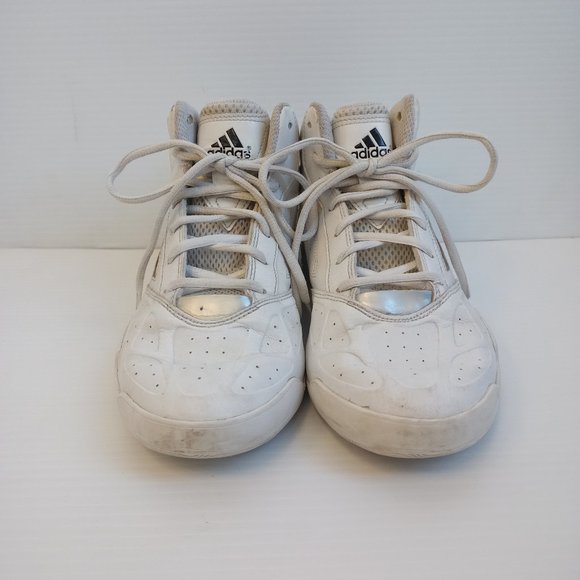 Adidas White Basketball Shoes - W 6 (Z06445-V04) - Picture 2 of 8